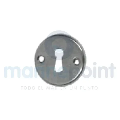 32mm Round Plate with Keyhole for Handles - 121617 product image