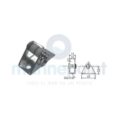 Flat Bracket for Dampers - 123021 product image
