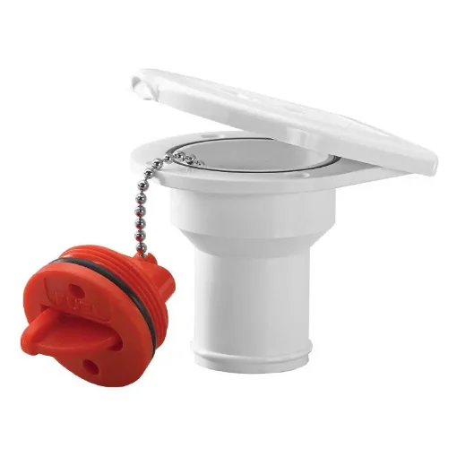 Nuova Rade - 50mm Deck Fuel Filler with White Cap - 196266 product image