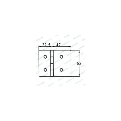 Detachable Hinge, 79.5 x 65 mm - 40250459 product image