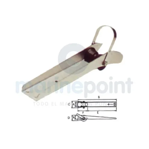 Stainless Steel Anchor Pulley - GS70012 product image