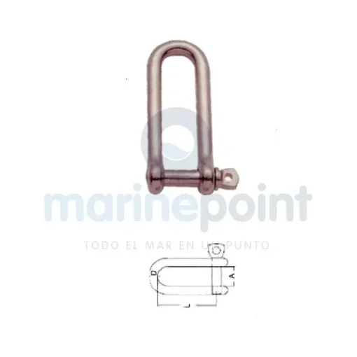 Long Straight Stainless Steel Shackle - GS71017 product image