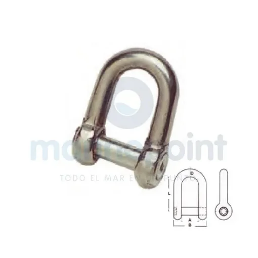 Allen 8mm Stainless Steel Shackle (Loose) - GS71041B product image