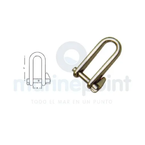 6mm Stainless Steel Automatic Shackle - GS71051B product image