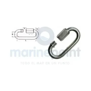 Oval Aisi-316 Stainless Steel Shackle with 10mm Screw - GS71074 product image