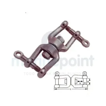 M8 Double Shackle Swivel Stainless Steel 316 - GS71121B product image
