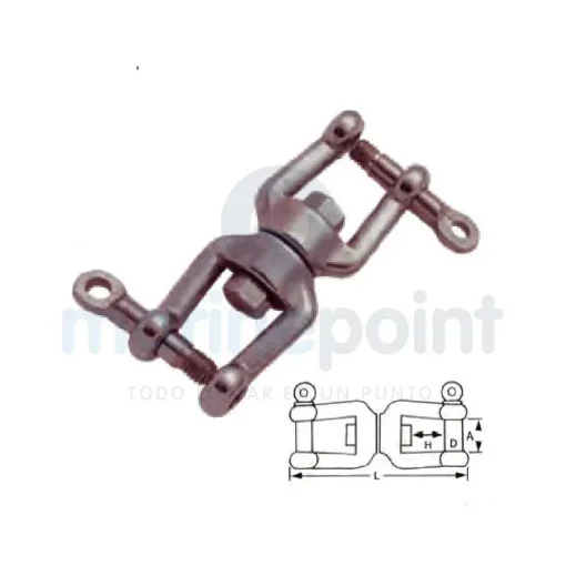 Double Shackle M16, Break Load 6510 Kg - GS71124 product image