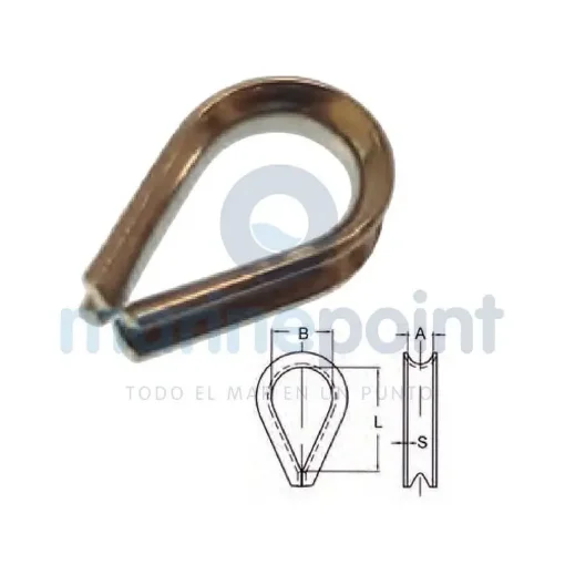 4 Mm Stainless Steel Thimble - GS71152B product image