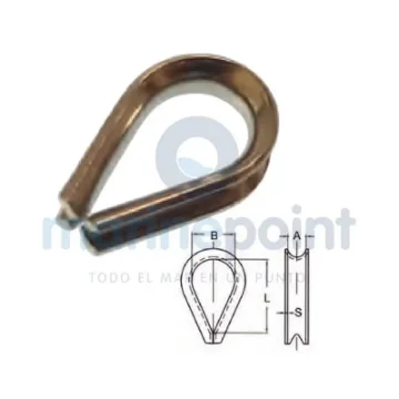 Stainless Steel Thimble for 10 Mm Rope - GS71156 product image