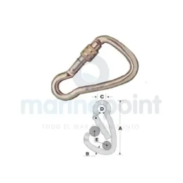 Open Harness Carabiner Stainless Steel - GS71318 product image