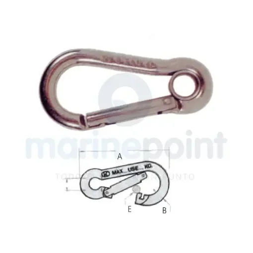 KONG - 5mm Closed Stainless Steel Carabiner - GS71326 product image