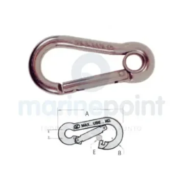 KONG - 8mm Closed Stainless Steel Carabiner - GS71329 product image