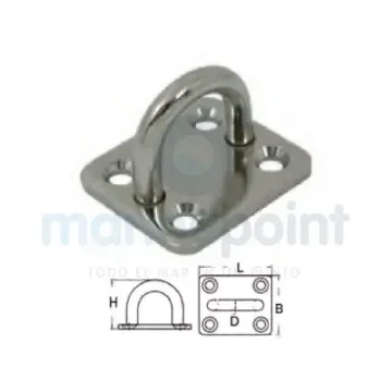 6 Mm Stainless Steel Plate Ring for Boat - GS72011B product image