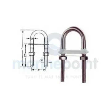 12 Mm Stainless Steel Eye Bolt with PVC Gasket - GS72036B product image