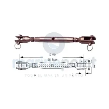 Aisi 316 Stainless Steel Tensioner 10 Mm - GS72053 product image