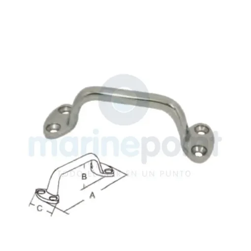 152 Mm AISI-316 Stainless Steel Handle - GS72064 product image