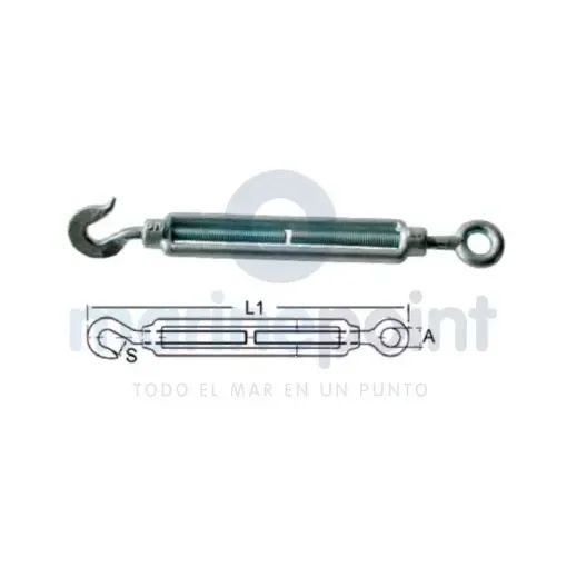 Open Turnbuckle Eye Hook M8 - GS72082 product image
