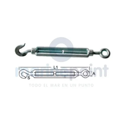 Open Turnbuckle Eye Hook M5 - GS72080 product image