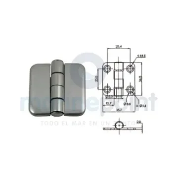 Stainless Steel A4 Deck Hinge - GS72140 product image