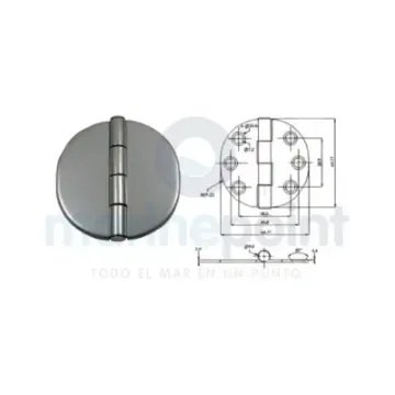 65x65 Mm Stainless Steel 316 Cover Hinge - GS72143 product image
