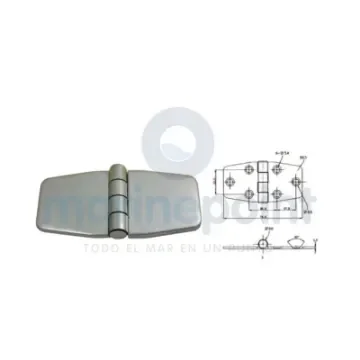 Stainless Steel 316 Cover Hinge - GS72144 product image