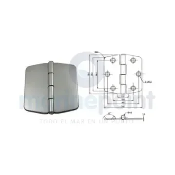 316 Stainless Steel Covered Hinge 75x74 mm - GS72146 product image