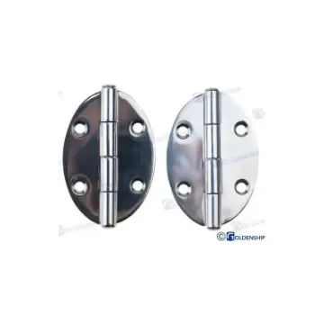 Set of 2 Oval Stainless Steel Hinges - GS72192 product image