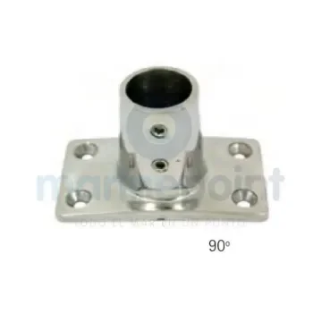90º Stainless Steel Rectangular Base for 22 Mm Tube - GS72342 product image
