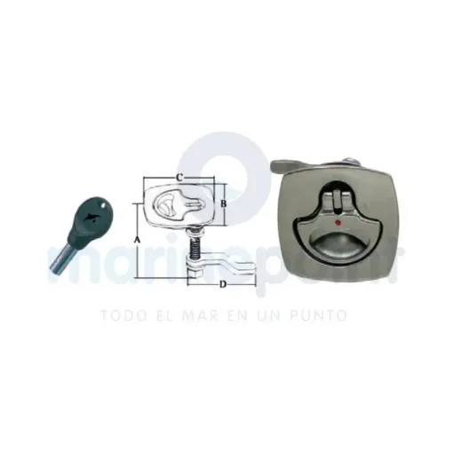 Square Stainless Steel Handle - GS72416 product image