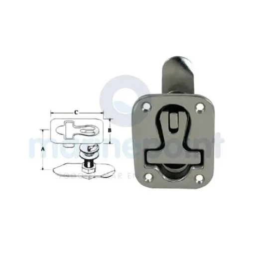 Square T-Handle Stainless Steel with Key - GS72422 product image