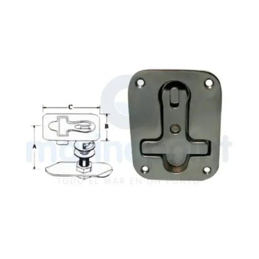 Stainless Steel T-Handle with Key - GS72424 product image