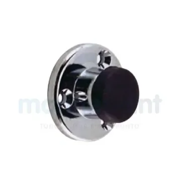 Chrome Plated Door Stop with Ø32 Mm Rubber - GS72447 product image