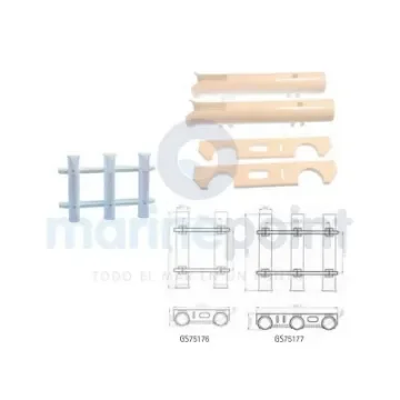 Vertical Triple Rod Holder for Bulkhead - GS75177 product image