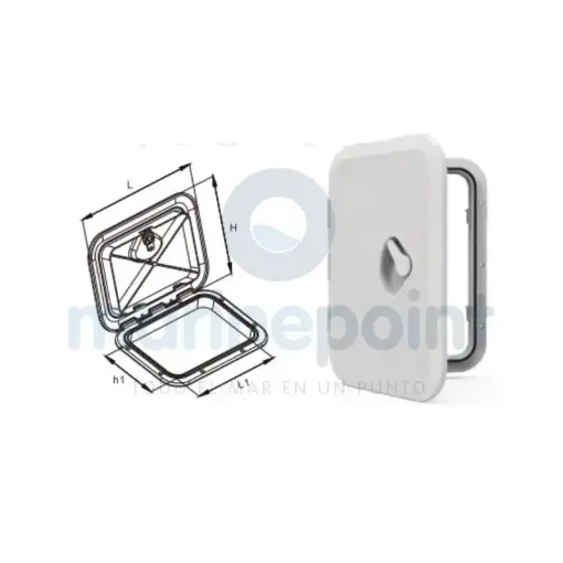 Seaflo - Watertight Hinged Access Hatch 270x375 mm - SFRE127037501 product image