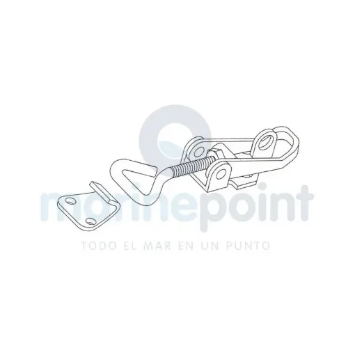 Adjustable Tension Latch A4 Stainless Steel - 121012 product image