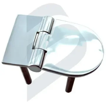 Hinge with Studs, Asymmetrical, Stainless Steel - 127066 product image