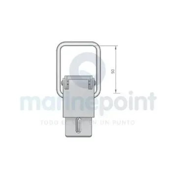 Large Stainless Steel Lock with Tensioner - 121032 product image