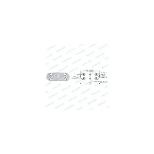 30X82mm Stainless Steel 316 Central Hinge - 09121224 product image