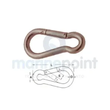 Open Stainless Steel Carabiner Aisi 316 - GS71223 product image
