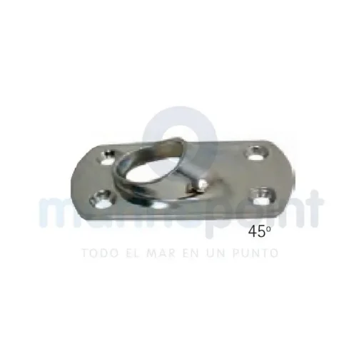 Welded Rectangular Base 45º Stainless Steel - GS72456 product image