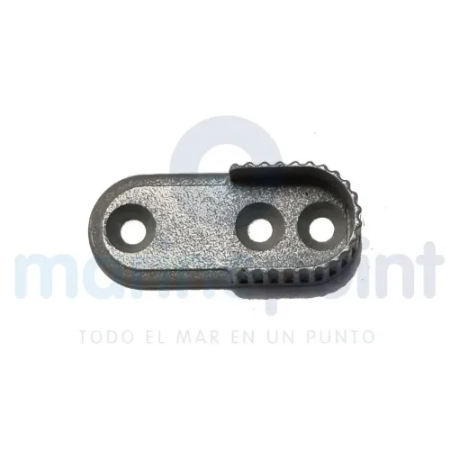 Ral 9006 Chrome Oval Tube Holder 15mm - 9030.201 product image