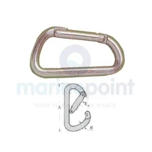 KONG - Asymmetrical Carabiner 8mm - GS71338 product image