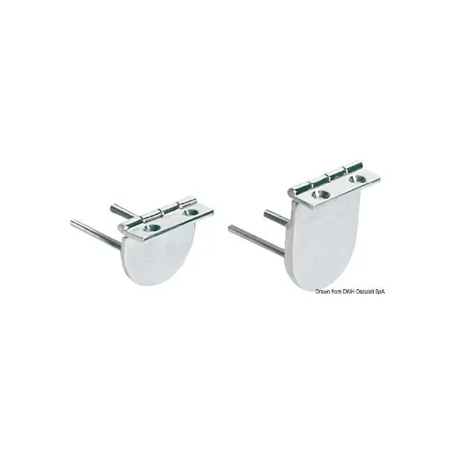 Osculati Stainless Steel Hinge with Studs 72x65mm - 38.863.25 product image