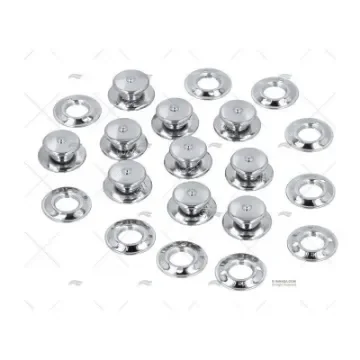 Loxx - Tenax Female Snaps, Chrome-Plated Brass - 28000278 product image