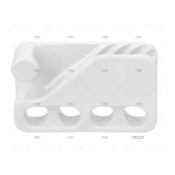 Clamcleat - CL234 White Fender Holder Clamp with Holes - 28000623 product image