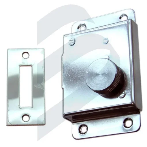 Mortice Lock, Chrome Plated Brass with Meeting - 121413 product image