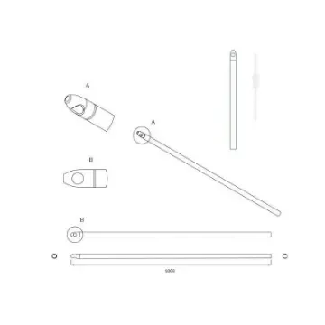AGUACARBON Carbon Fibre Stanchions with Polyester Rope - CNDLREW product image