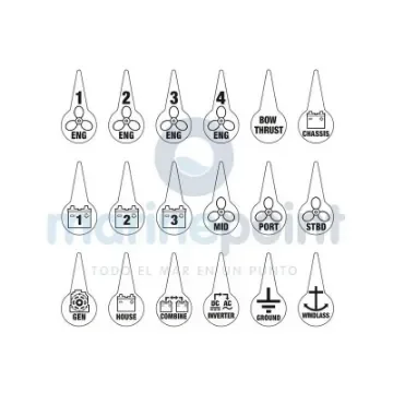 Blue Sea Label Kit for Battery Disconnect Switches - BS7902 product image