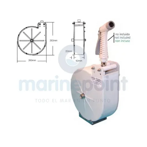 Glendinning - 6m Retractable Shower Hose with Brackets - GLE05550-20 product image