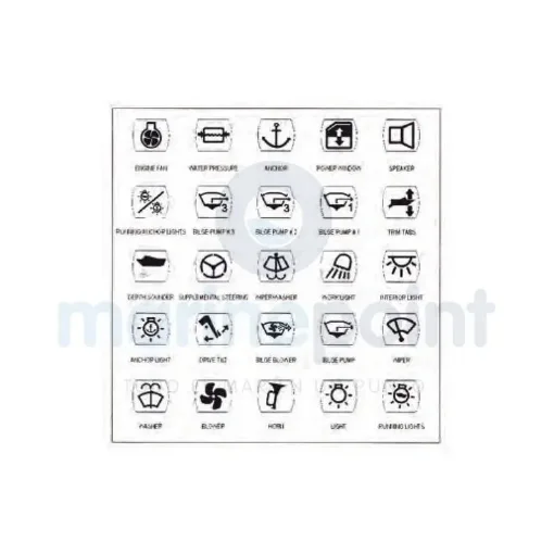 Set of Nautical Panel Adhesive Labels - GS11149 product image